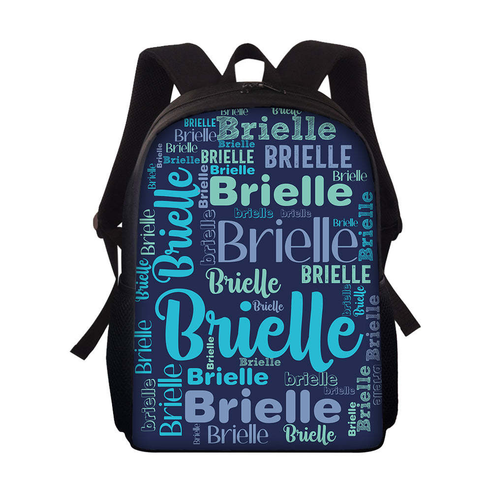 Custom Name Design Backpack Personalised School Bag for Boys Girls -