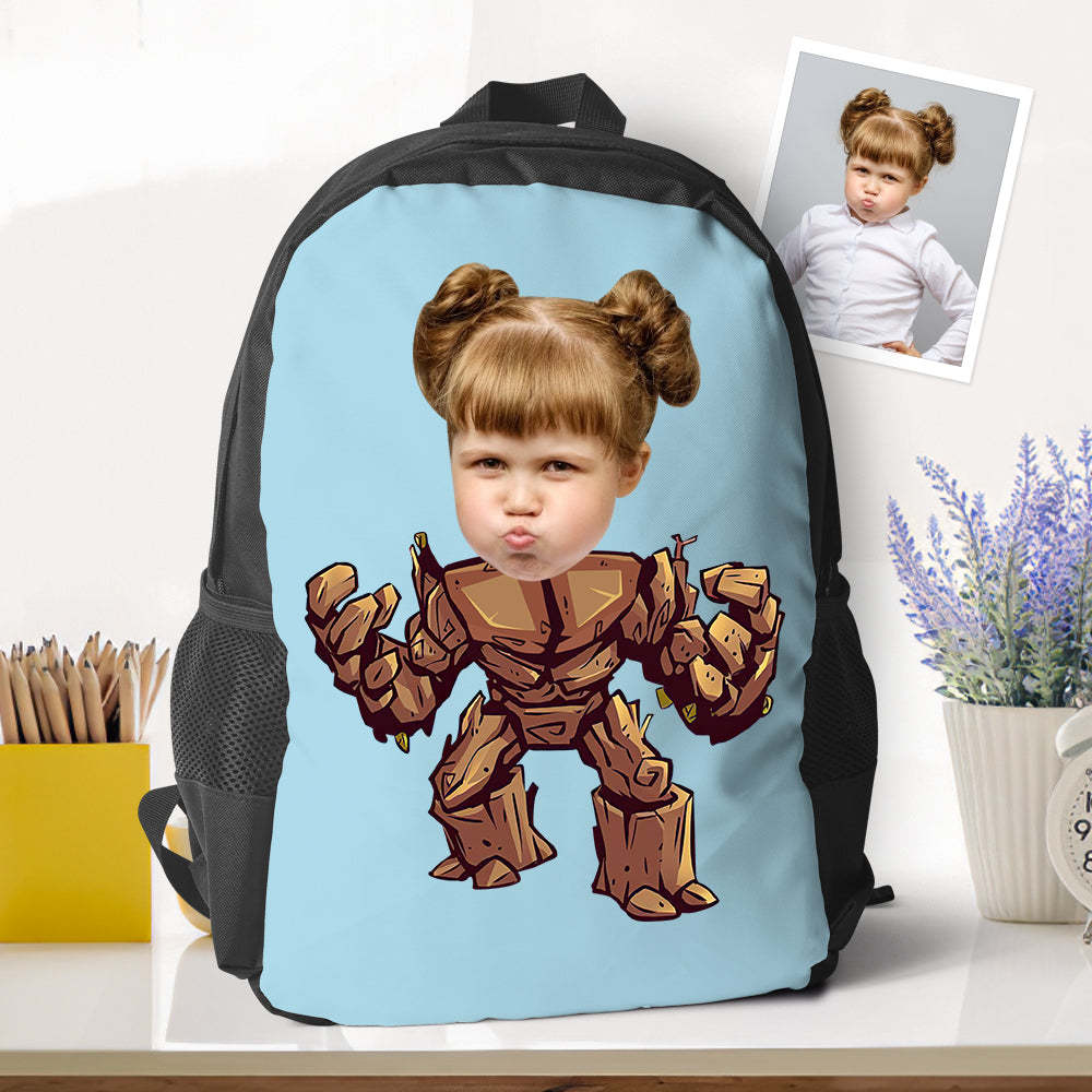 Personalized Groot Minime Photo Backpack Back To School Gifts For Kids Boys - 