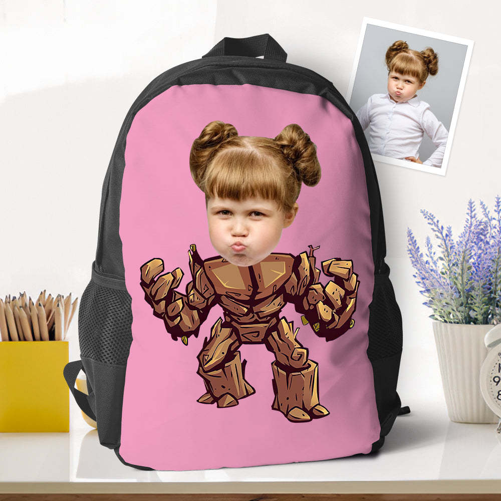 Personalized Groot Minime Photo Backpack Back To School Gifts For Kids Boys - 