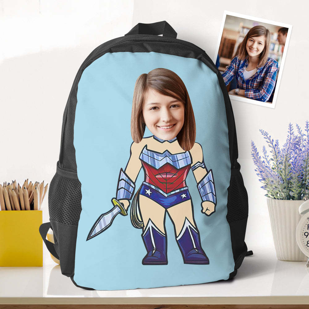 Customized Super Wonder Women Bookbags Minime Backpacks Back To School Gifts For Kids Girls Gifts - 