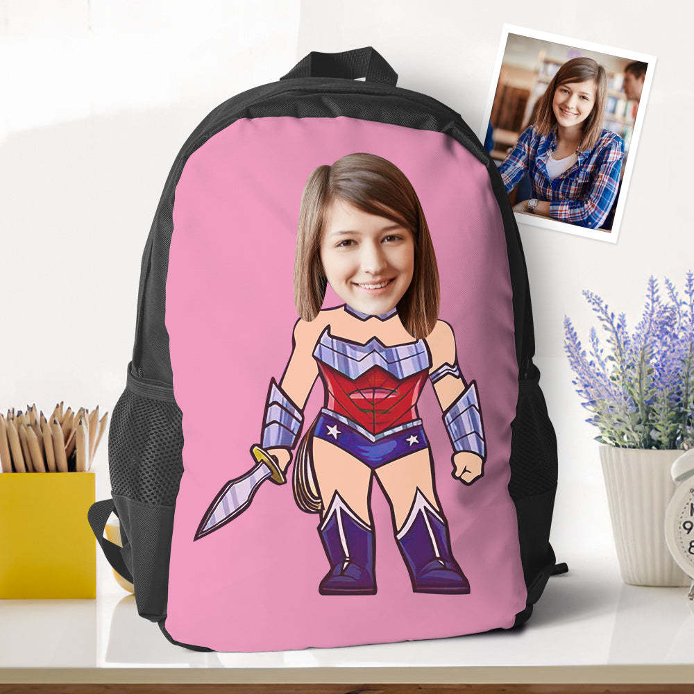 Customized Super Wonder Women Bookbags Minime Backpacks Back To School Gifts For Kids Girls Gifts - 