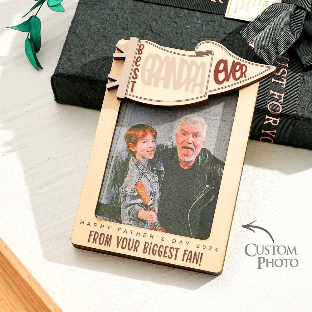 Father's Day Gift Fridge Photo Magnet,, Gift for Dad, Father锟斤拷s Day, Car Visor Clip, Personalized Picture Frame, Car Visor Clip, Grandparent