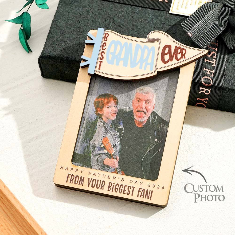 Father's Day Gift Fridge Photo Magnet,, Gift for Dad, Father锟斤拷s Day, Car Visor Clip, Personalized Picture Frame, Car Visor Clip, Grandparent