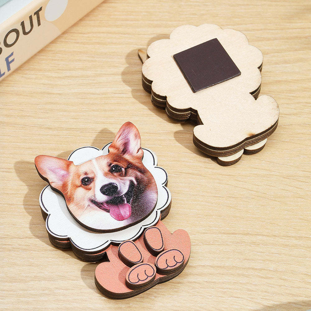 Personalized Pet Portrait Fridge Magnets Dog Refrigerator Magnet Home Decoration Gift for Pet Lover -   - myphotowallet