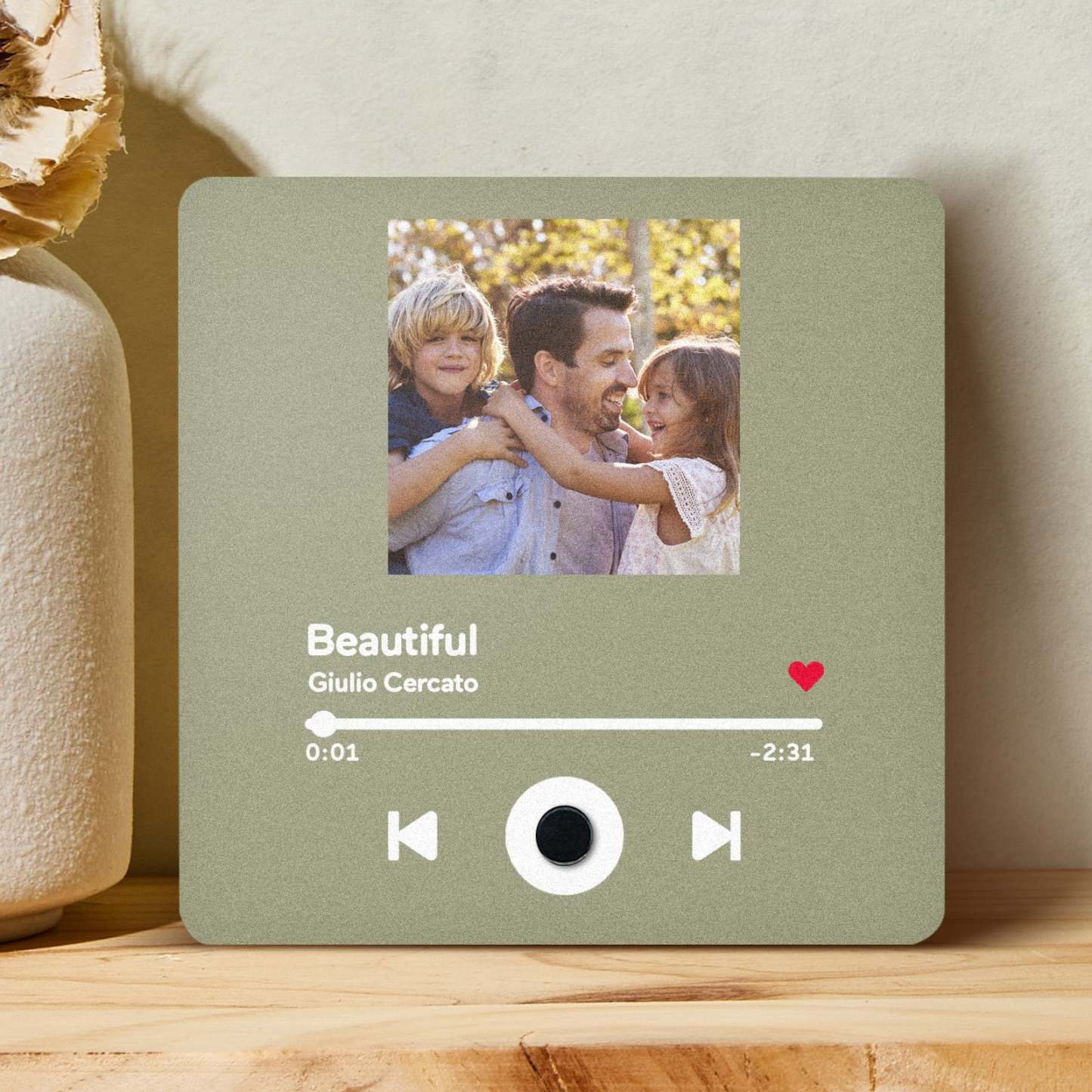 Customized Spotify Album Fridge Magnet Personalized Music Fridge Magnet Can Play Songs and Adjust Volume