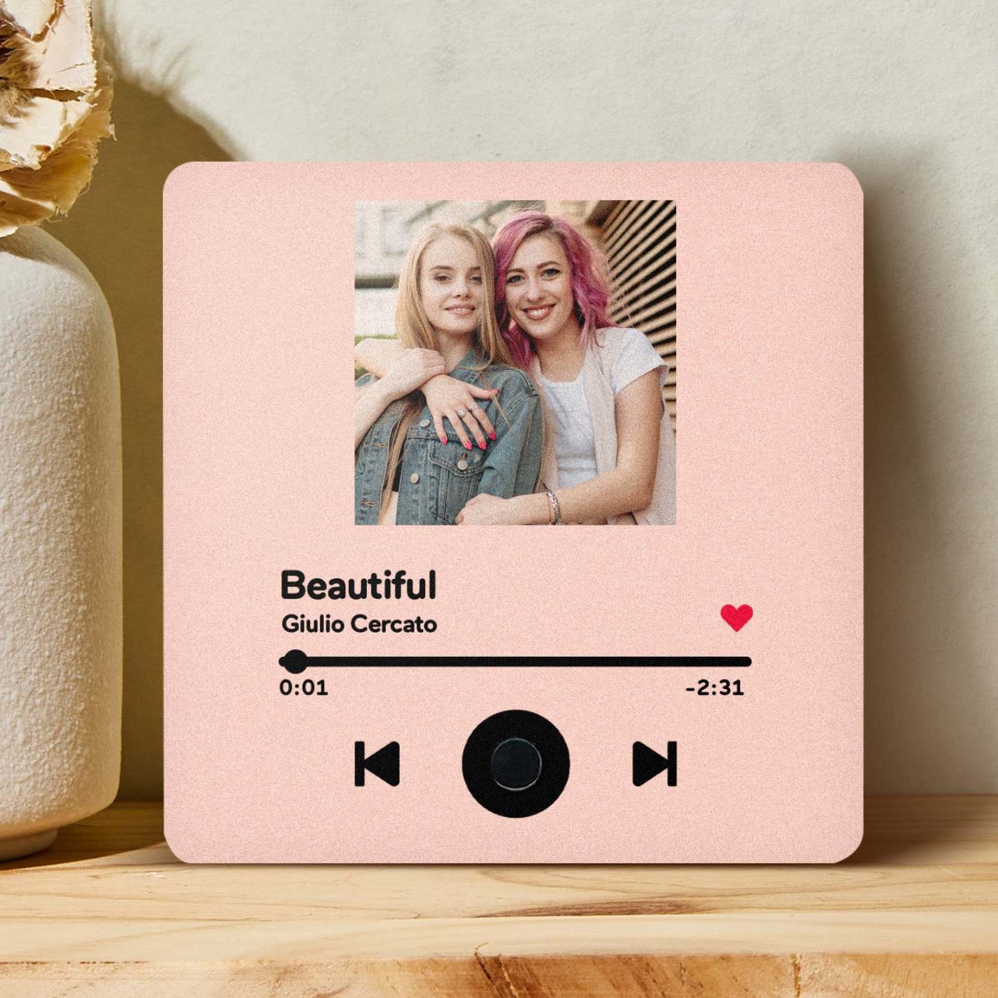 Customized Spotify Album Fridge Magnet Personalized Music Fridge Magnet Can Play Songs and Adjust Volume