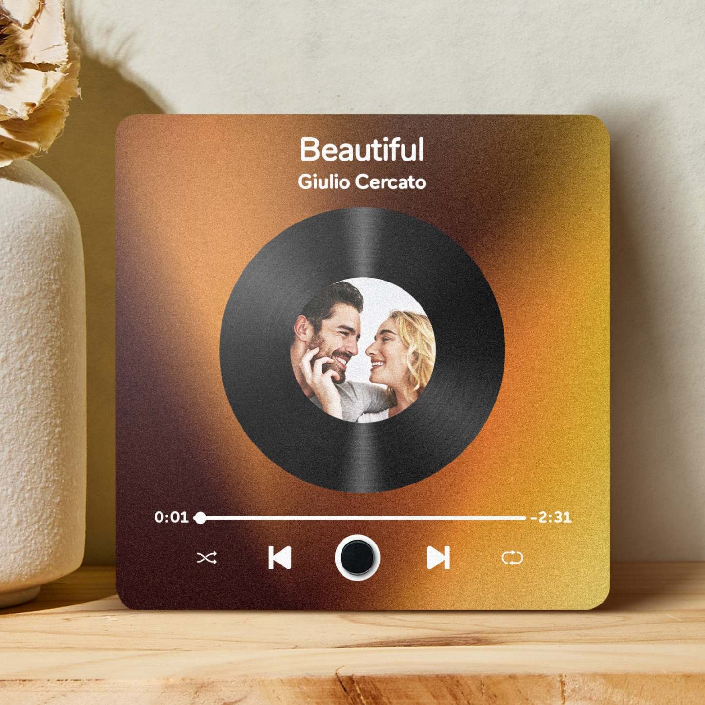 Customized Spotify Album Fridge Magnet Personalized Music Fridge Magnet Can Play Songs and Adjust Volume