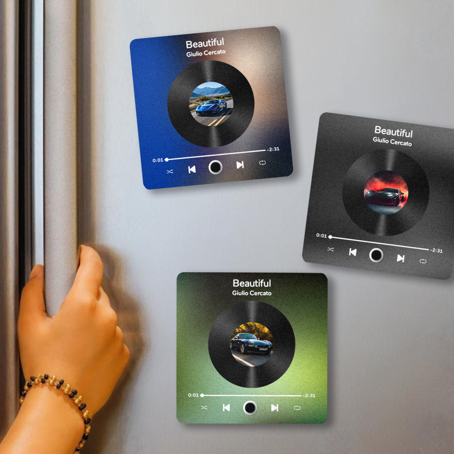 Personalized Calendar DIY Customized Printed Music Fridge Sticker Photo Gifts Music Wall Photo Sticker Music Movement That Can Be Played Without Cell Phone Anniversary Gifts