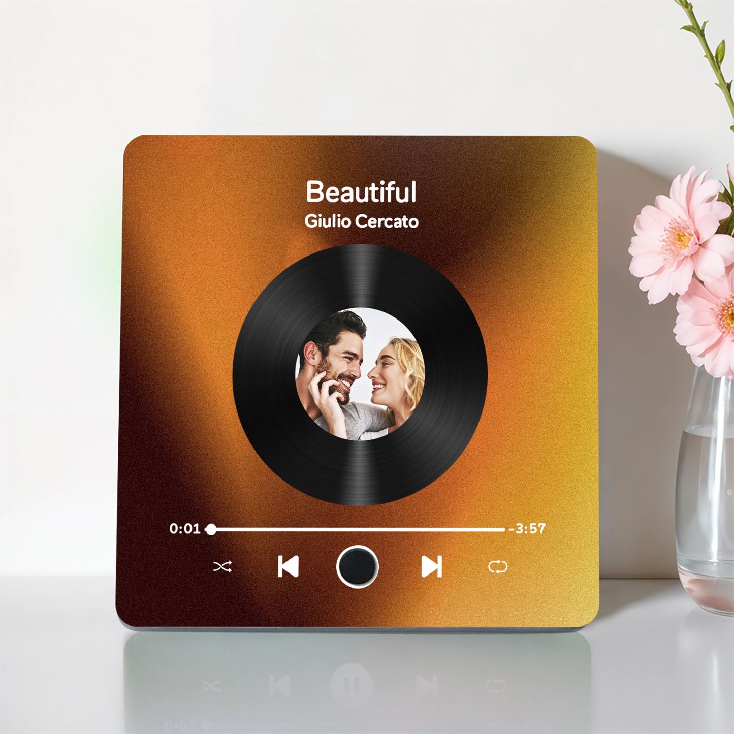 Customized Album Fridge Magnet Personalized Music Fridge Magnet Can Play Songs and Adjust Volume