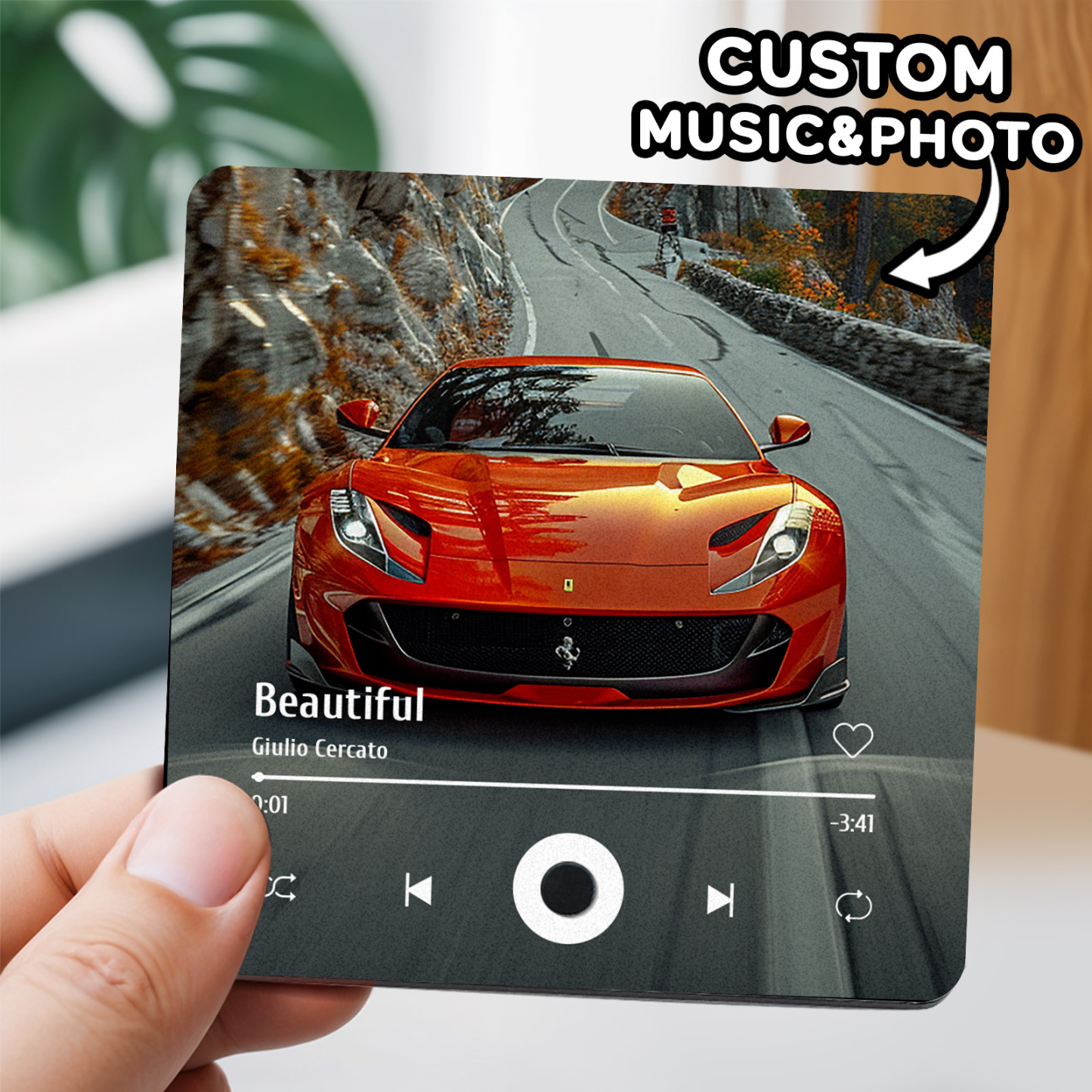 Personalized Calendar DIY Customized Printed Music Fridge Sticker Photo Gifts Music Wall Photo Sticker Music Movement That Can Be Played Without Cell Phone Anniversary Gifts