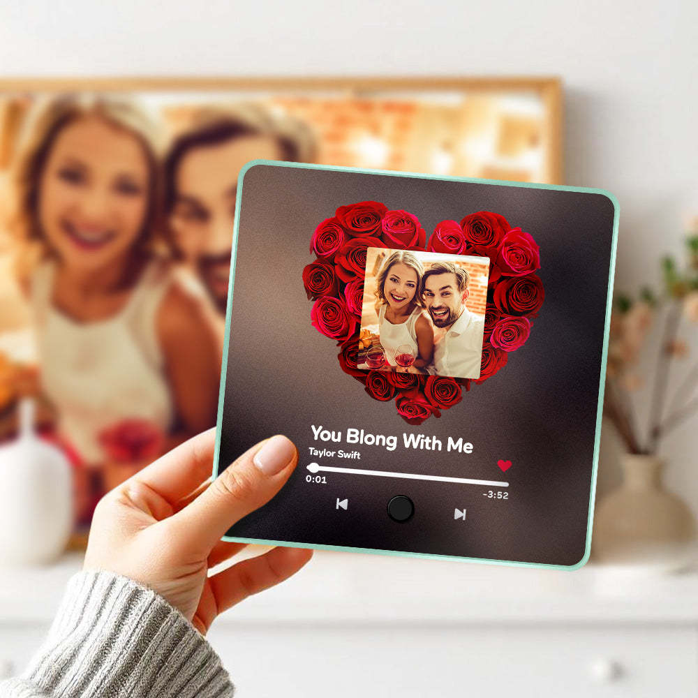 Personalized Photo Music Fridge Magnet Customized Multicolor Wall Photo Sticker Music Fridge Magnet Can Play Songs - Myphotowallet