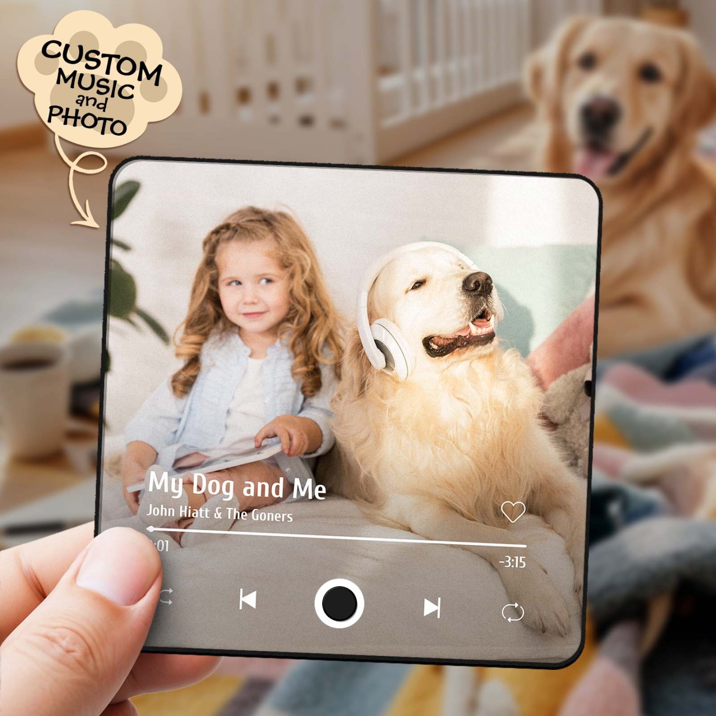 Personalized Photo Album Fridge Magnet Music Wall Photo Sticker Music Movement That Can Be Played Without Cell Phone Gift for Couples