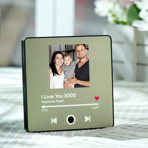 Custom Music Album Fridge Magnet Personalized Music Fridge Magnet Can Play Songs With Adjust Volume Christmas Gifts