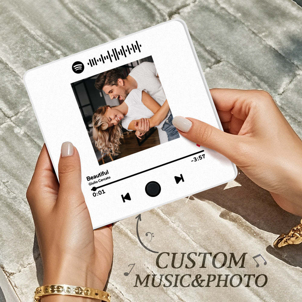 Customized Spotify Album Fridge Magnet Personalized Music Fridge Magnet Can Play Songs and Adjust Volume