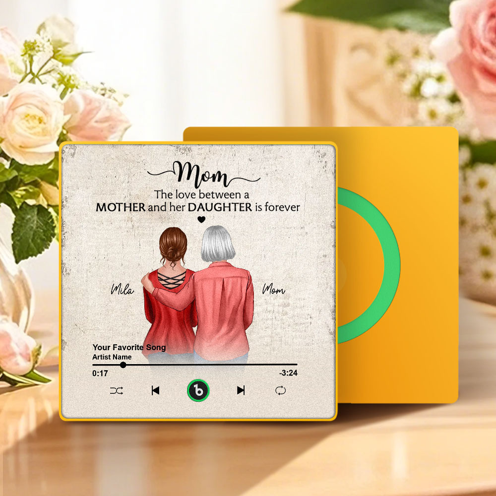 Custom Music Fridge Magnets Mother's Day Music Wall Photo Sticker That Plays Music Without Cell Phone Multiple Styles - 