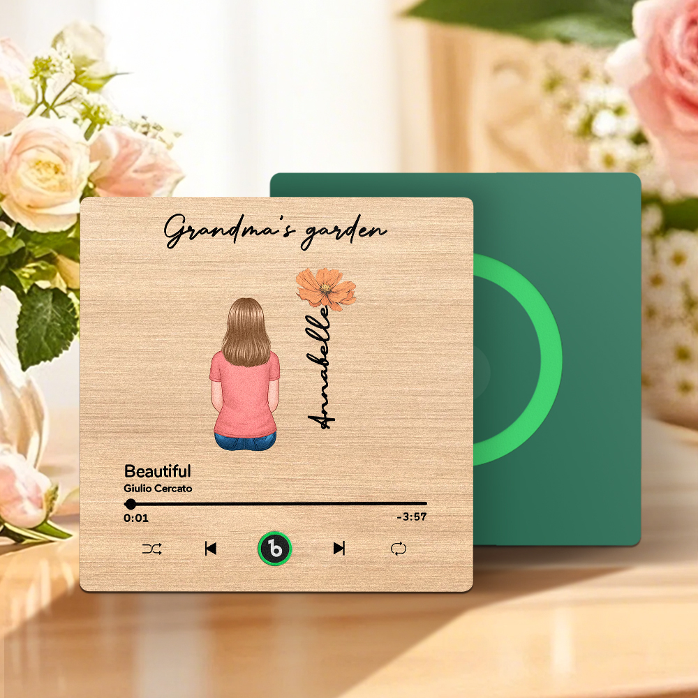 Mother's Day Custom Music Fridge MagnetMusic Wall Photo Sticker That Plays Music Without Cell Phone Multiple Styles - 