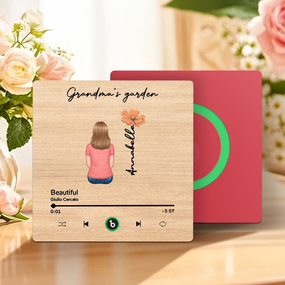 Mother's Day Custom Music Fridge MagnetMusic Wall Photo Sticker That Plays Music Without Cell Phone Multiple Styles - 