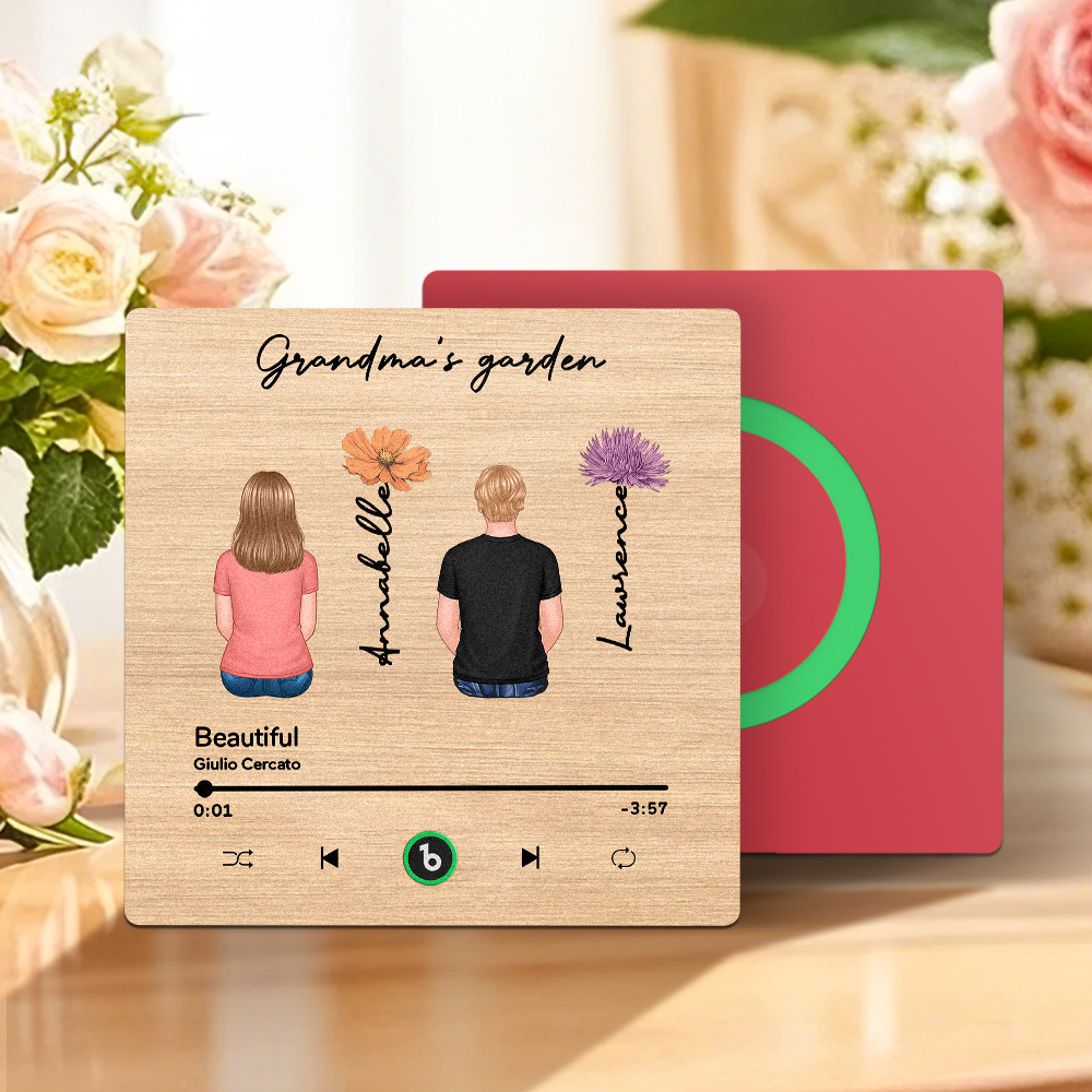 Mother's Day Custom Music Fridge MagnetMusic Wall Photo Sticker That Plays Music Without Cell Phone Multiple Styles - 