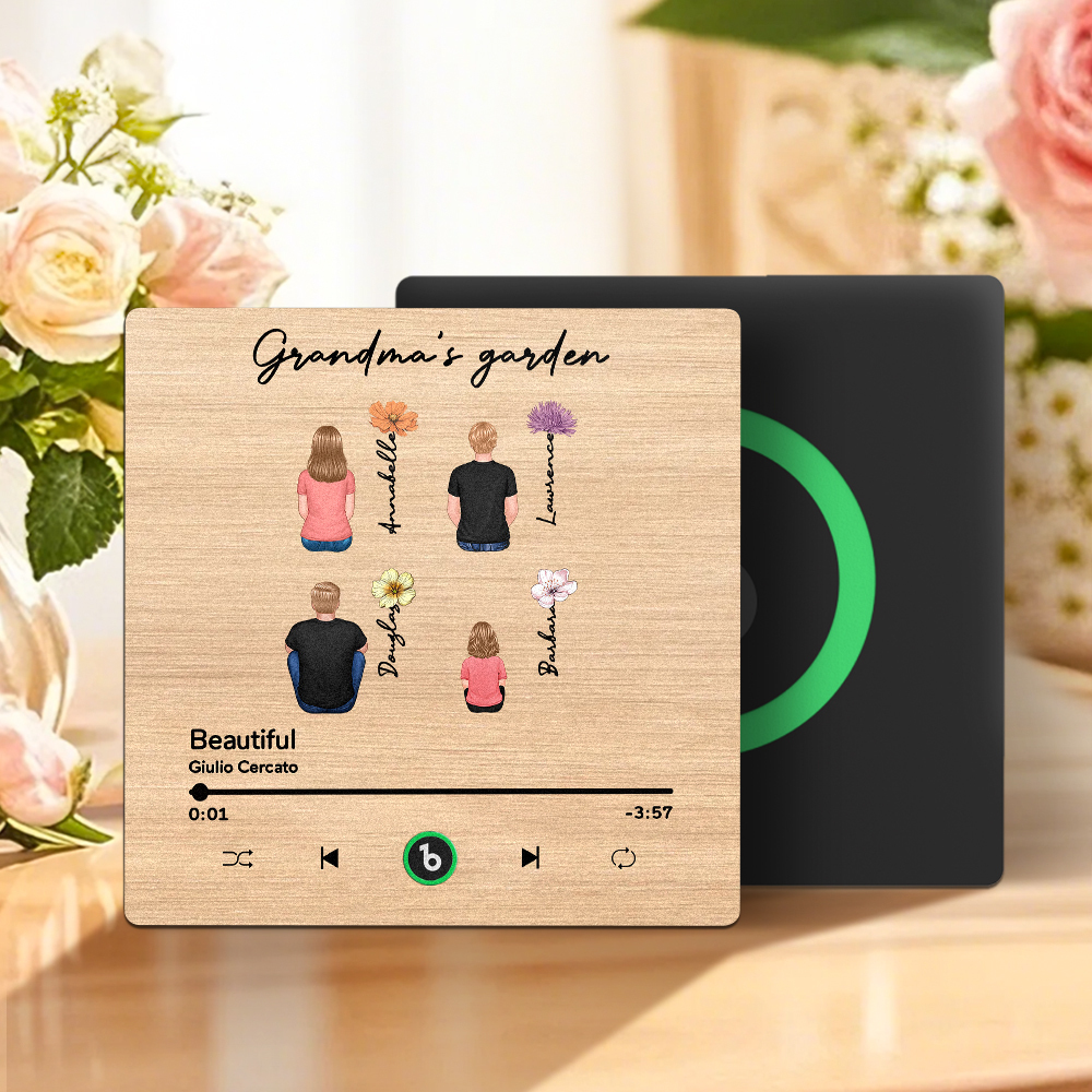 Mother's Day Custom Music Fridge MagnetMusic Wall Photo Sticker That Plays Music Without Cell Phone Multiple Styles - 
