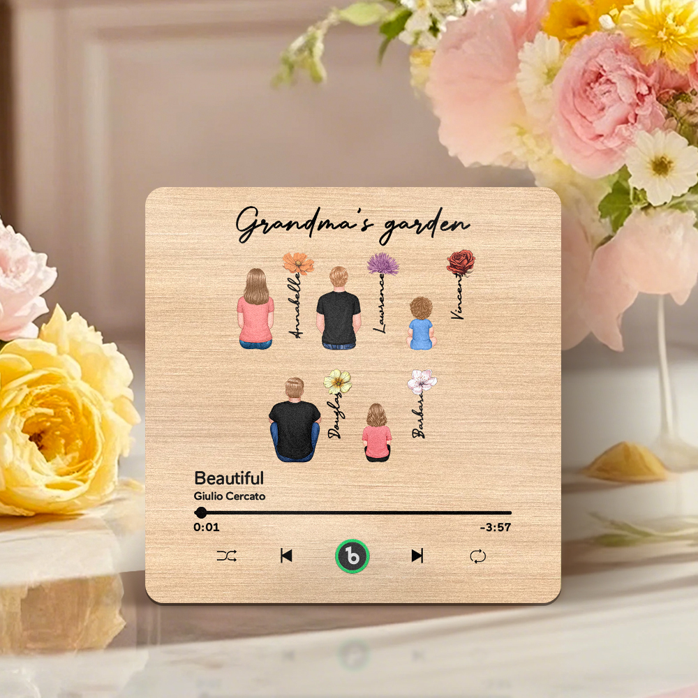 Mother's Day Custom Music Fridge MagnetMusic Wall Photo Sticker That Plays Music Without Cell Phone Multiple Styles - 
