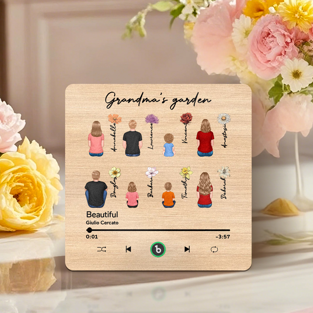 Mother's Day Custom Music Fridge MagnetMusic Wall Photo Sticker That Plays Music Without Cell Phone Multiple Styles - 