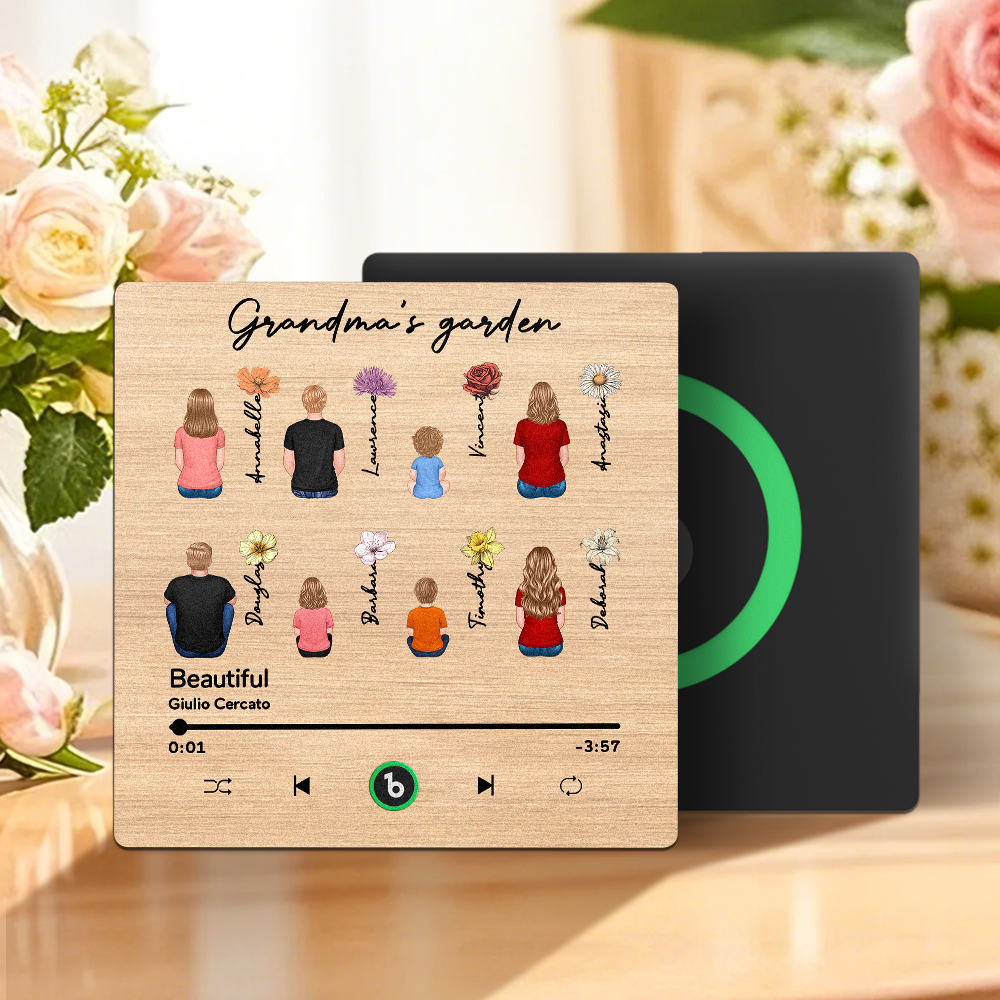 Mother's Day Custom Music Fridge MagnetMusic Wall Photo Sticker That Plays Music Without Cell Phone Multiple Styles - 