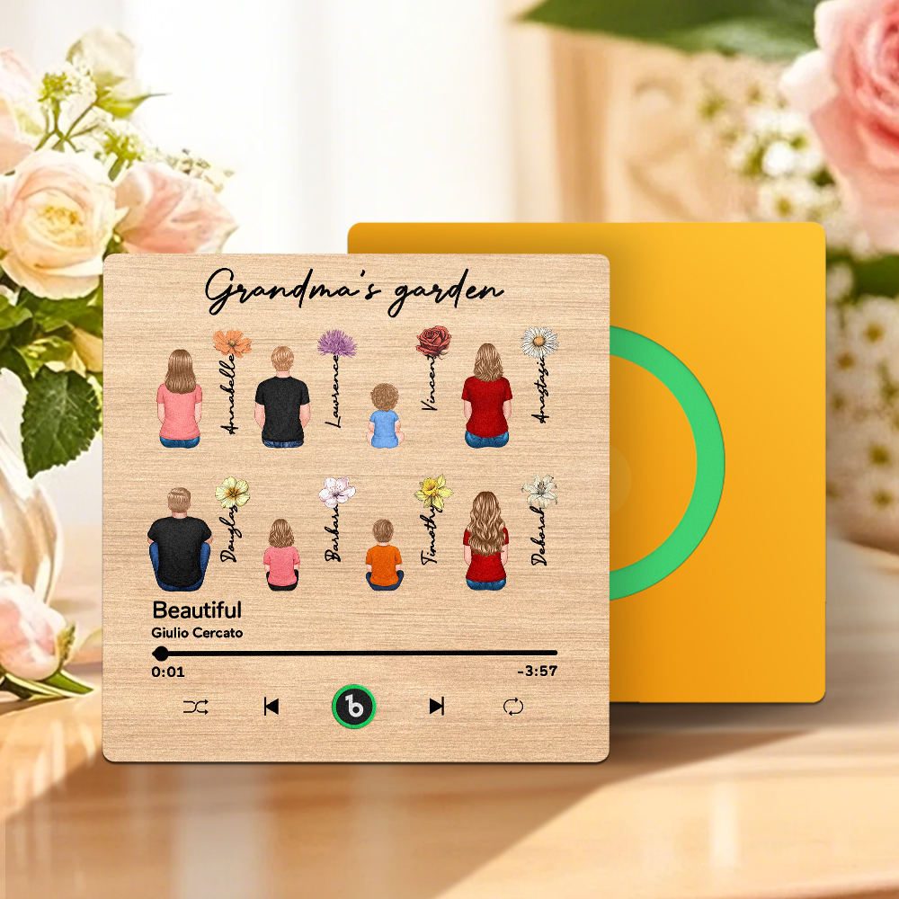 Mother's Day Custom Music Fridge MagnetMusic Wall Photo Sticker That Plays Music Without Cell Phone Multiple Styles - 