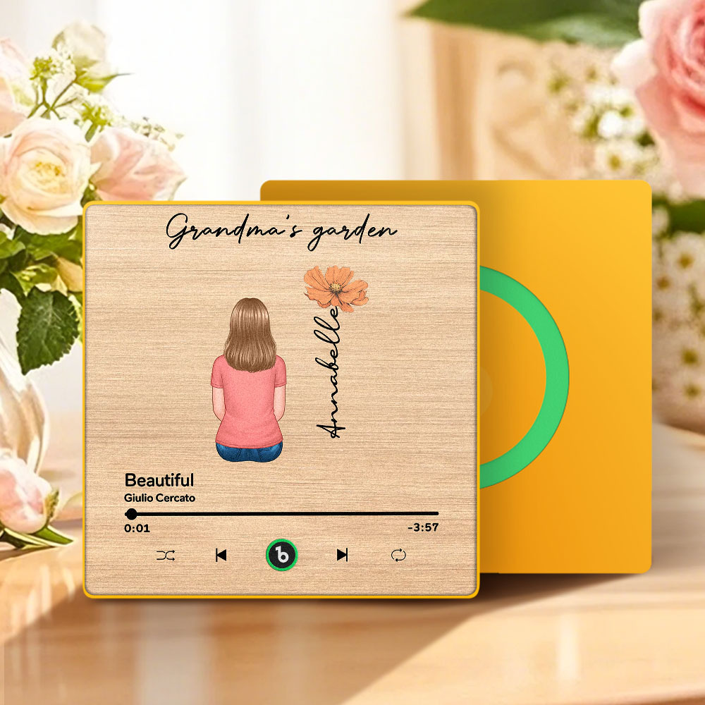 Mother's Day Custom Music Fridge MagnetMusic Wall Photo Sticker That Plays Music Without Cell Phone Multiple Styles - 