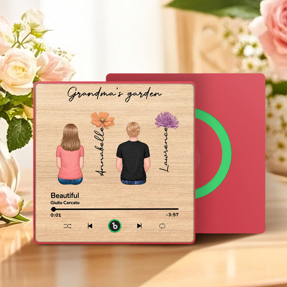 Mother's Day Custom Music Fridge MagnetMusic Wall Photo Sticker That Plays Music Without Cell Phone Multiple Styles - 