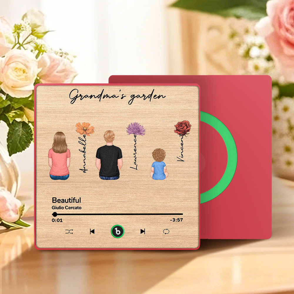 Mother's Day Custom Music Fridge MagnetMusic Wall Photo Sticker That Plays Music Without Cell Phone Multiple Styles - 