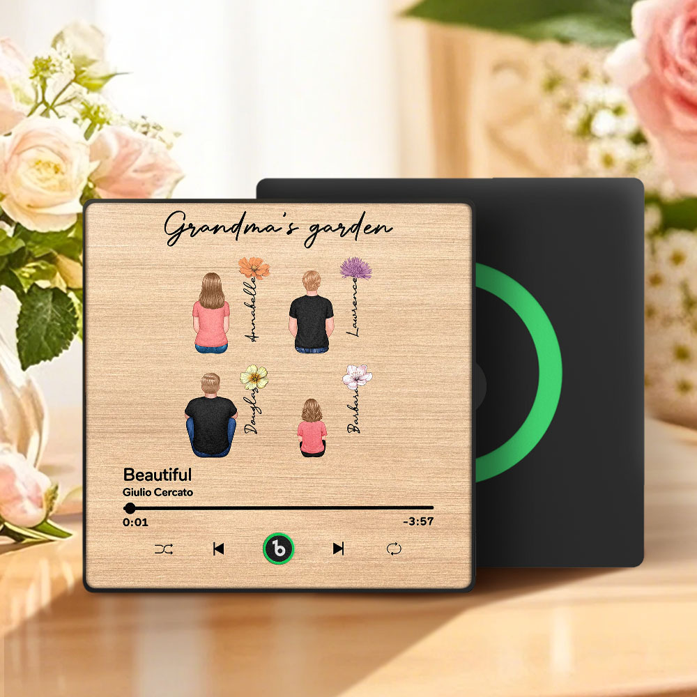 Mother's Day Custom Music Fridge MagnetMusic Wall Photo Sticker That Plays Music Without Cell Phone Multiple Styles - 