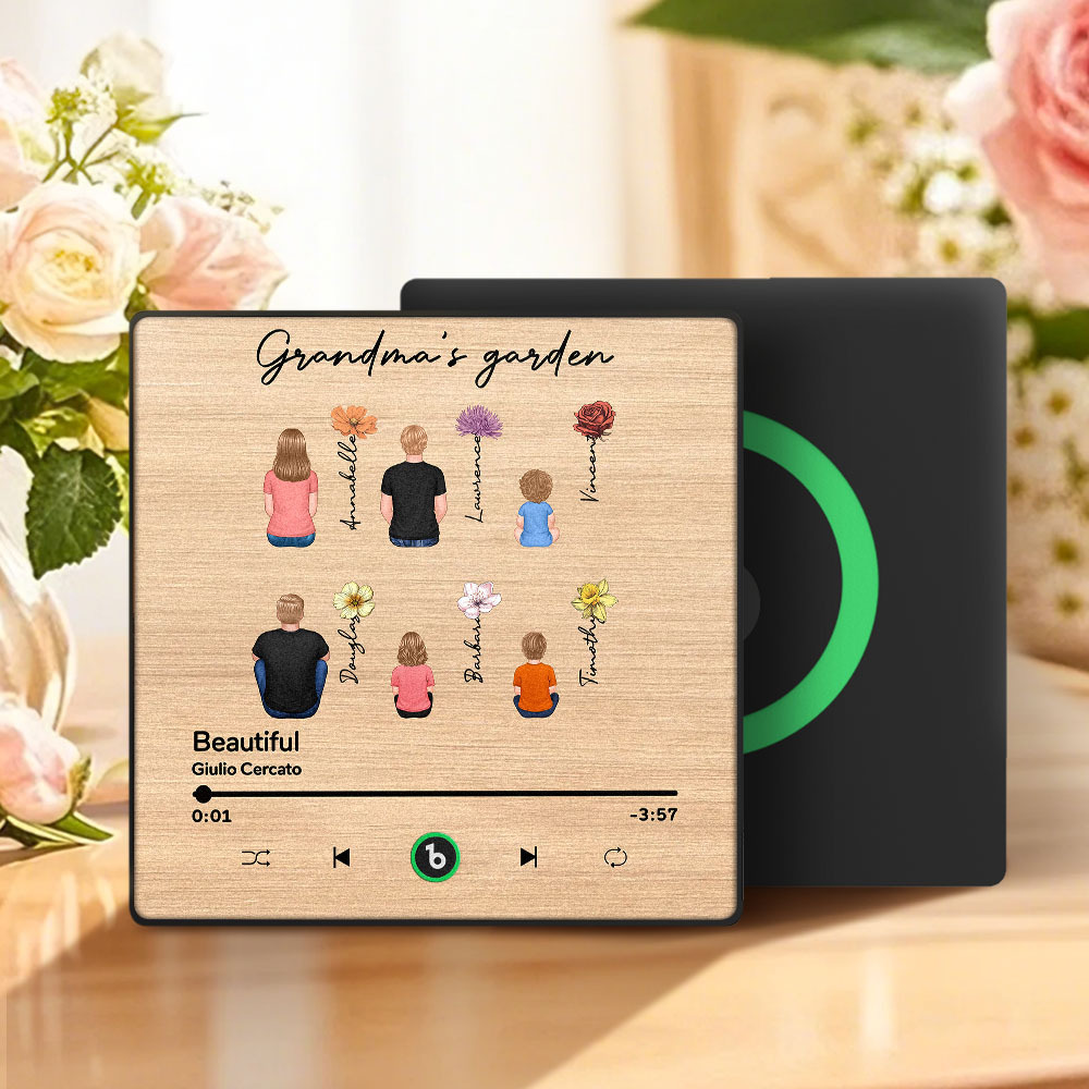 Mother's Day Custom Music Fridge MagnetMusic Wall Photo Sticker That Plays Music Without Cell Phone Multiple Styles - 