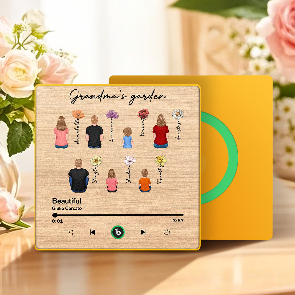 Mother's Day Custom Music Fridge MagnetMusic Wall Photo Sticker That Plays Music Without Cell Phone Multiple Styles - 