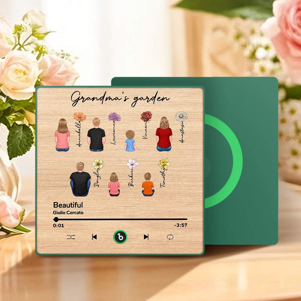 Mother's Day Custom Music Fridge MagnetMusic Wall Photo Sticker That Plays Music Without Cell Phone Multiple Styles - 