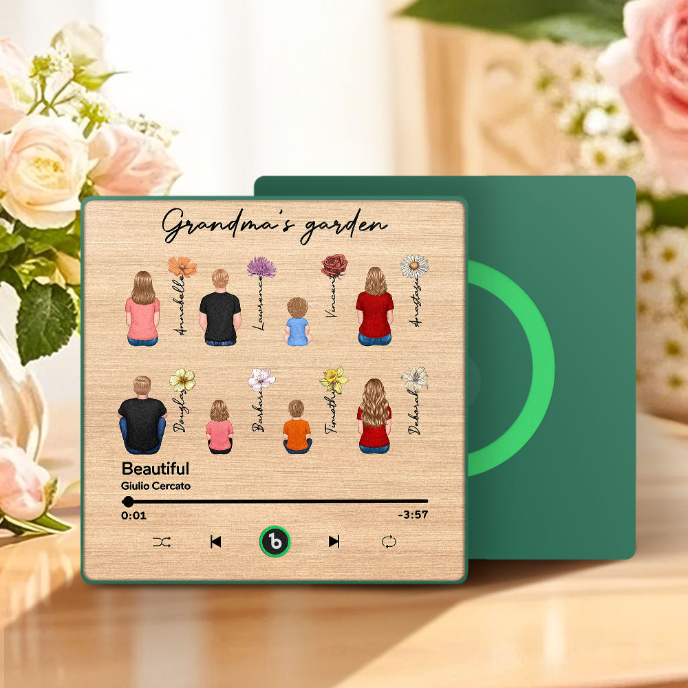 Mother's Day Custom Music Fridge MagnetMusic Wall Photo Sticker That Plays Music Without Cell Phone Multiple Styles - 