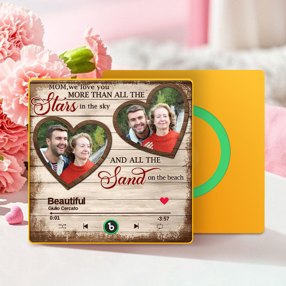 Custom Music & Photo Gifts For Mom Fridge Magnet  Personalized Music Fridge Magnet That Can Play Songs