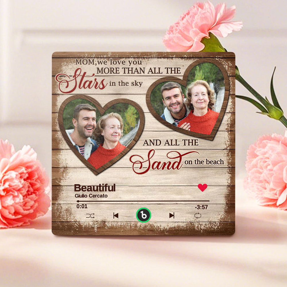 Custom Music & Photo Gifts For Mom Fridge Magnet  Personalized Music Fridge Magnet That Can Play Songs