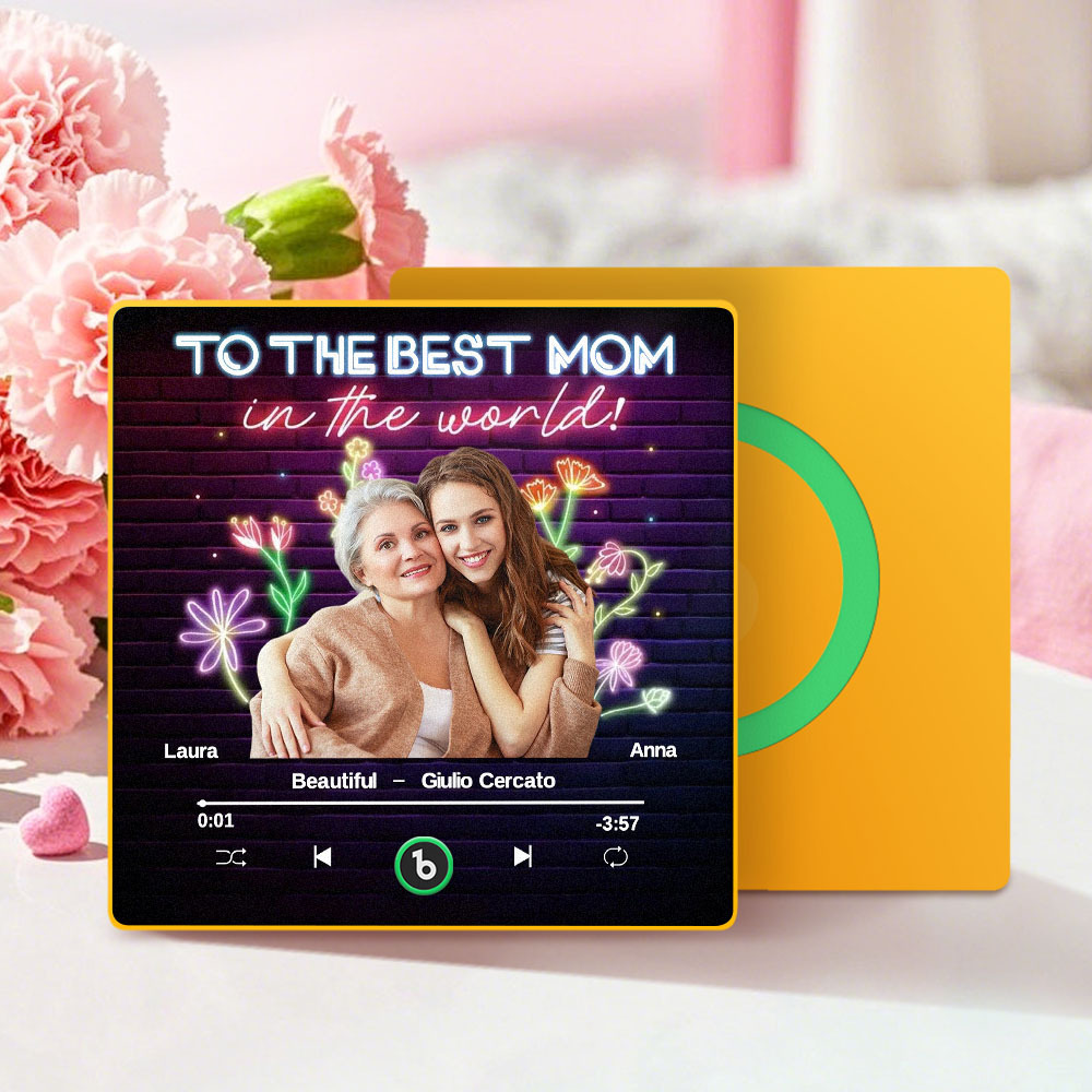 Custom Music Fridge Magnet and Photo Fridge Magnet Music Wall Photo Sticker That Can Be Played Gifts For Mom