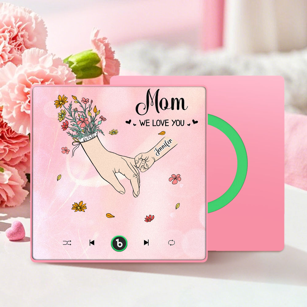 We Love You Mommy Custom Music Fridge Magnet Colorful Frame Album Fridge Magnet Music Wall Photo Sticker Mother's Day Gift - 