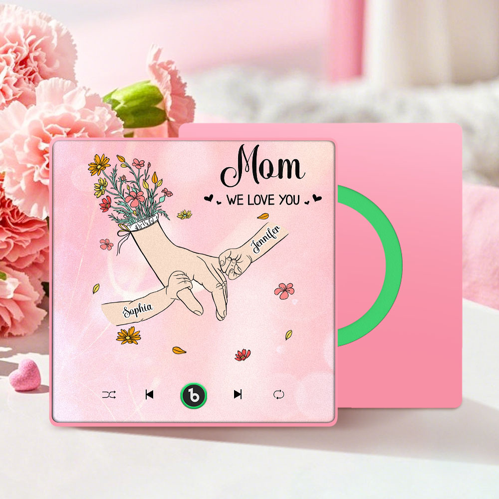 We Love You Mommy Custom Music Fridge Magnet Colorful Frame Album Fridge Magnet Music Wall Photo Sticker Mother's Day Gift - 