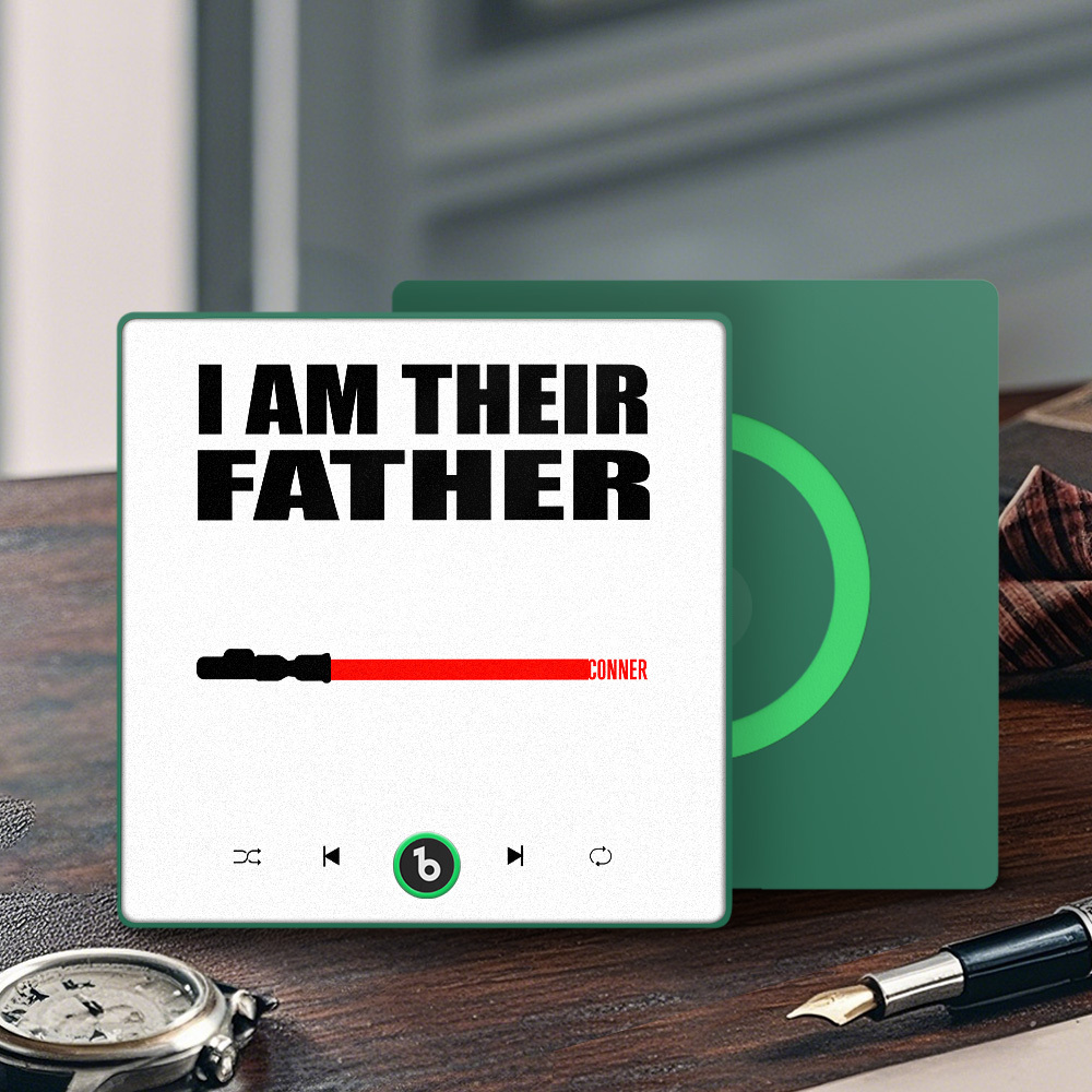 Custom Music Fridge Magnet New 4.0 Upgrade Colorful Frame Light Saber I Am Their Father Album Fridge Magnet Music Father's Day Gifts - 