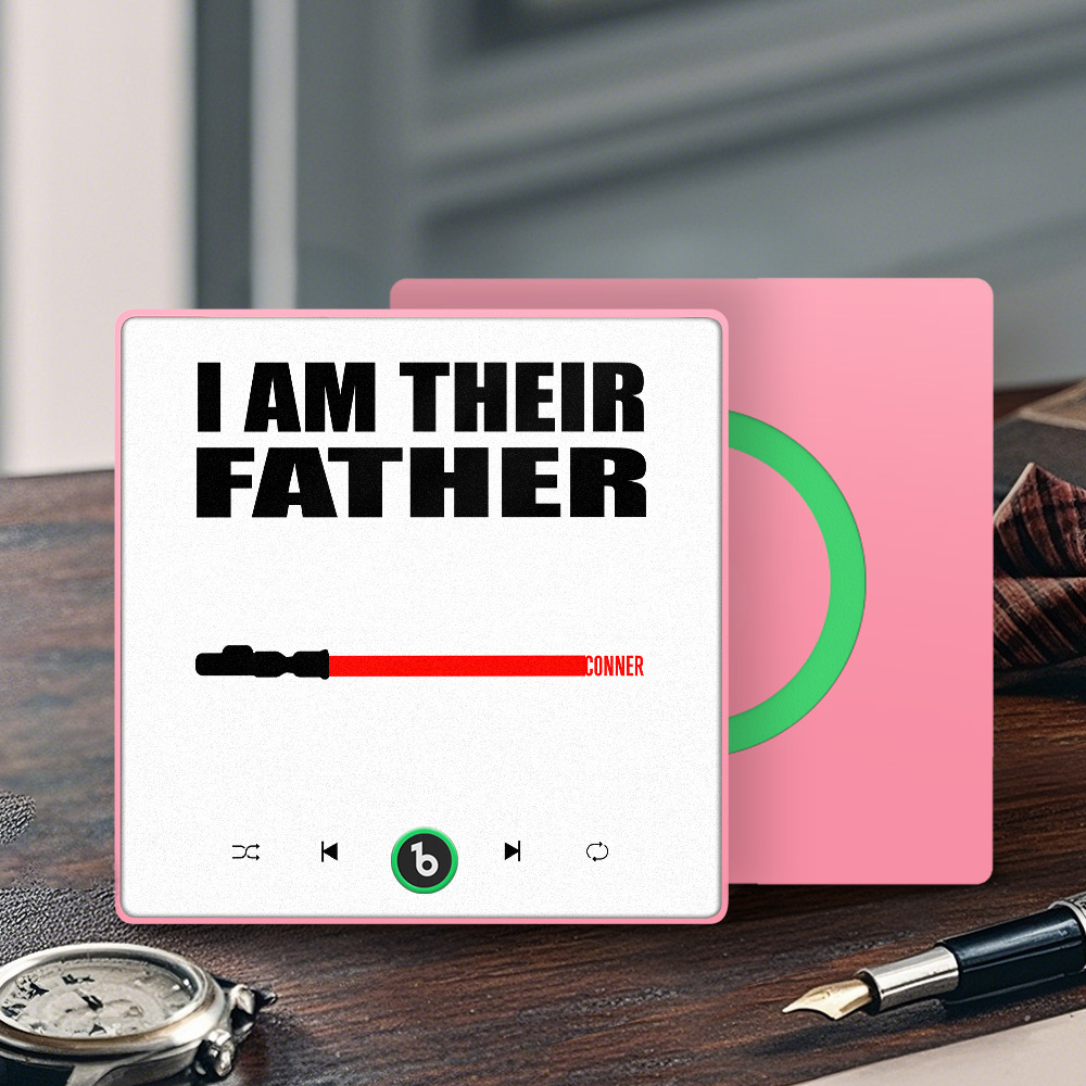 Custom Music Fridge Magnet New 4.0 Upgrade Colorful Frame Light Saber I Am Their Father Album Fridge Magnet Music Father's Day Gifts - 