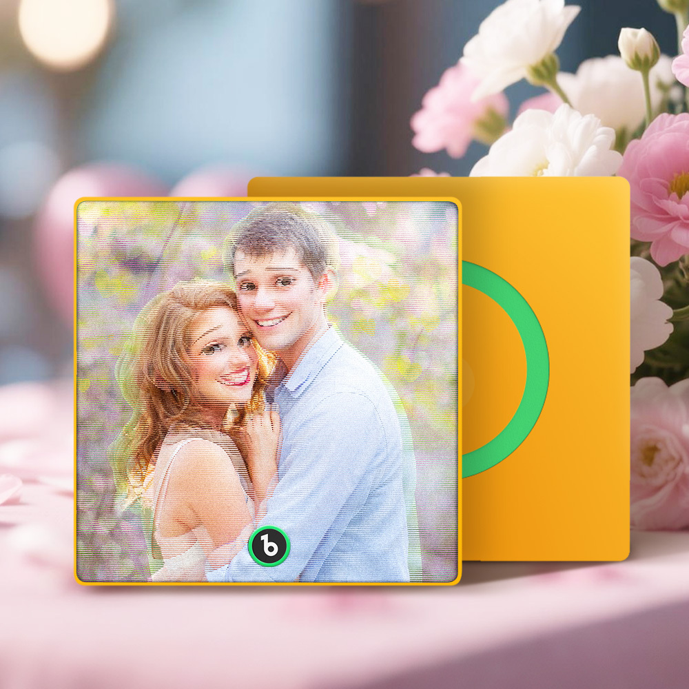 Custom Disney Lenticular Music Photo Fridge Magnet – Personalized Portrait with Song Playback