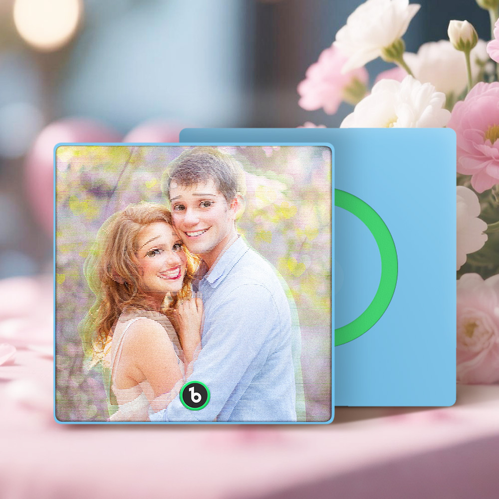 Custom Disney Lenticular Music Photo Fridge Magnet – Personalized Portrait with Song Playback