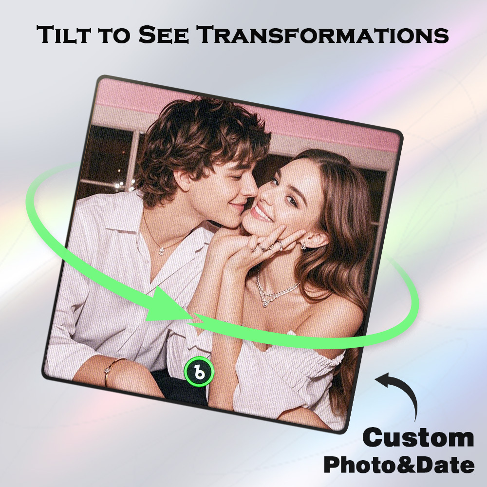 Custom Photo Engraved Calendar Lenticular Music Photo Fridge Magnet