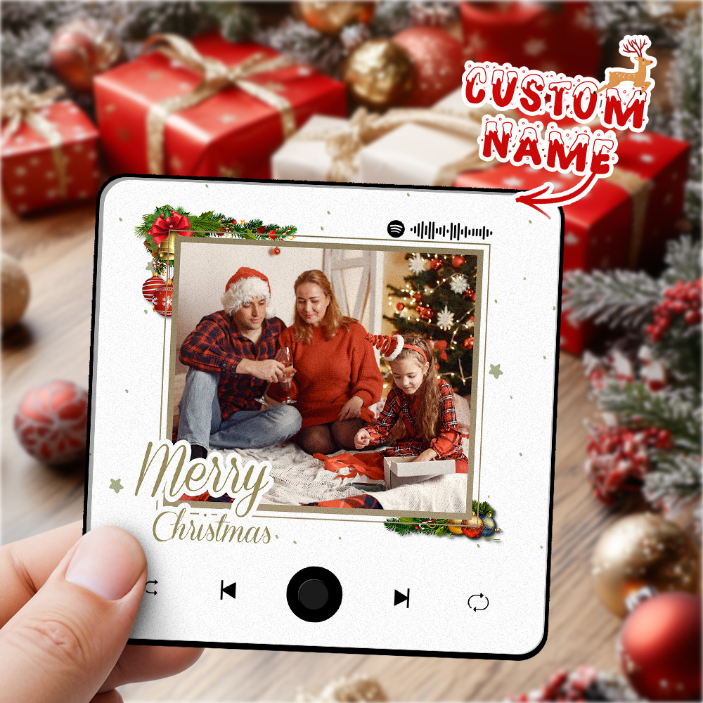 Music Fridge Magnets Couple Christmas Gift Play Play Music to Evoke Precious Memories - Get Photo Blanket