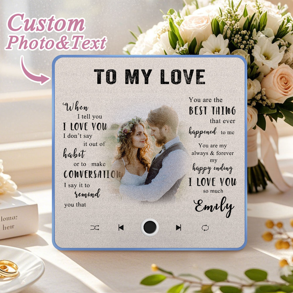 Personalized Photo and Name Music Fridge Magnet Pro Can Be Played Music Fridge Magnet The Best Gift For Couple - 