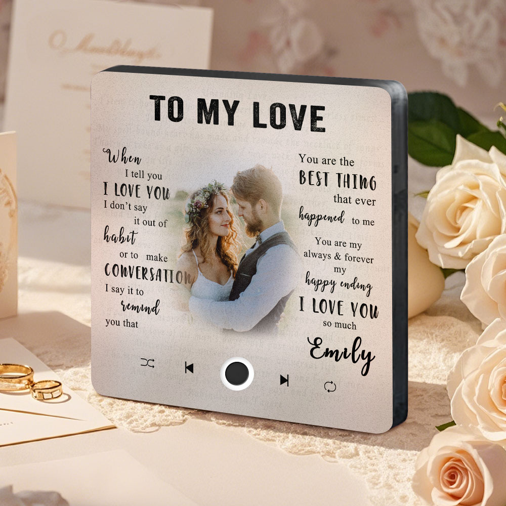 Personalized Photo and Name Music Fridge Magnet Pro Can Be Played Music Fridge Magnet The Best Gift For Couple - 