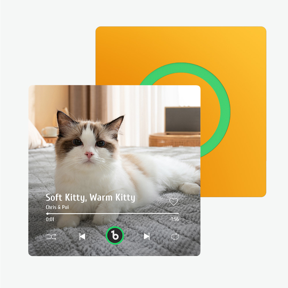 Custom Music Fridge Magnet New 4.0 Upgrade Colorful Frame Album Fridge Magnet Music Wall Photo Sticker Music Movement That Can Be Played Gift For Pet Lover - 