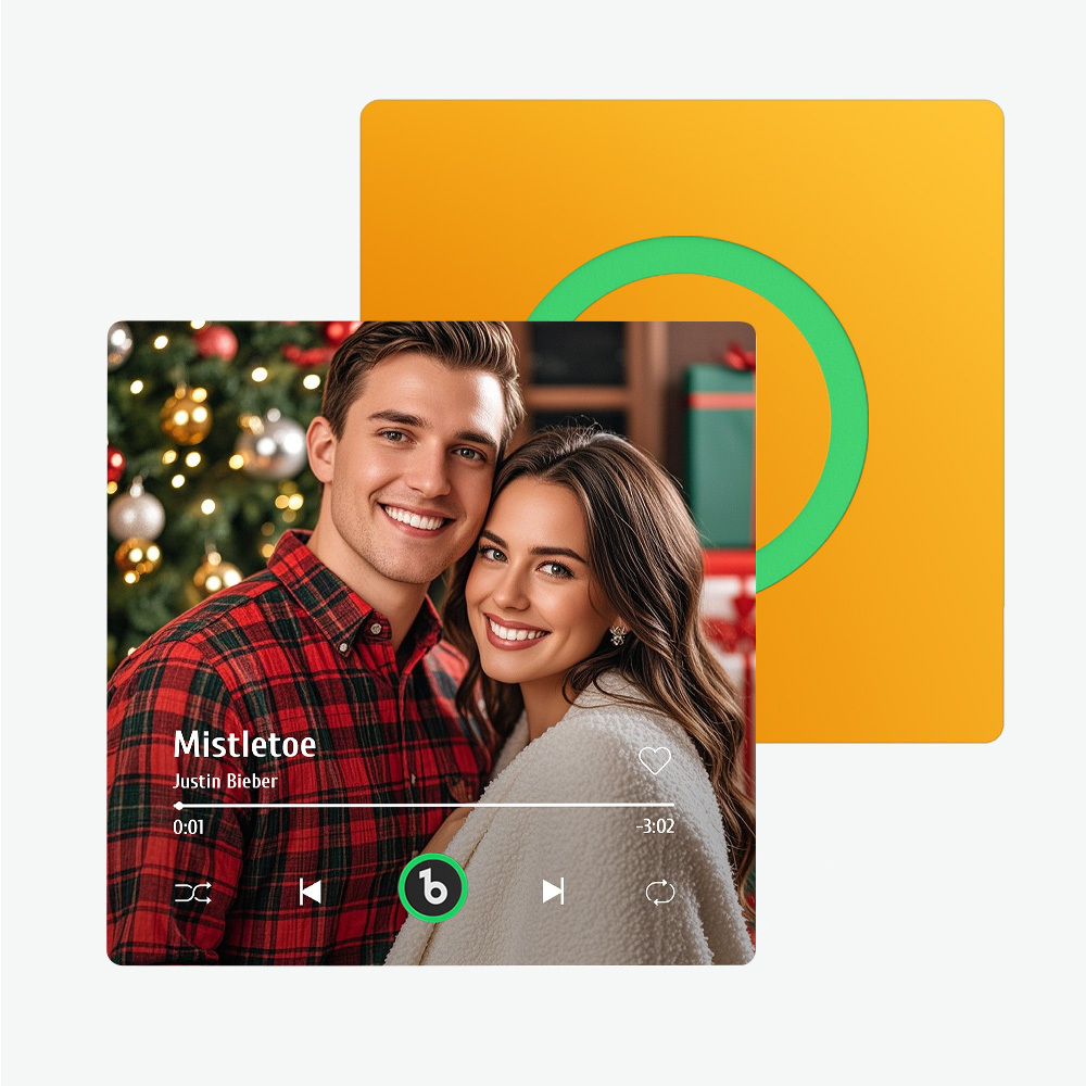 Custom Music Fridge Magnet New 4.0 Upgrade Colorful Frame Album Fridge Magnet Music Wall Photo Sticker Music Movement That Can Be Played Christmas Gift - 